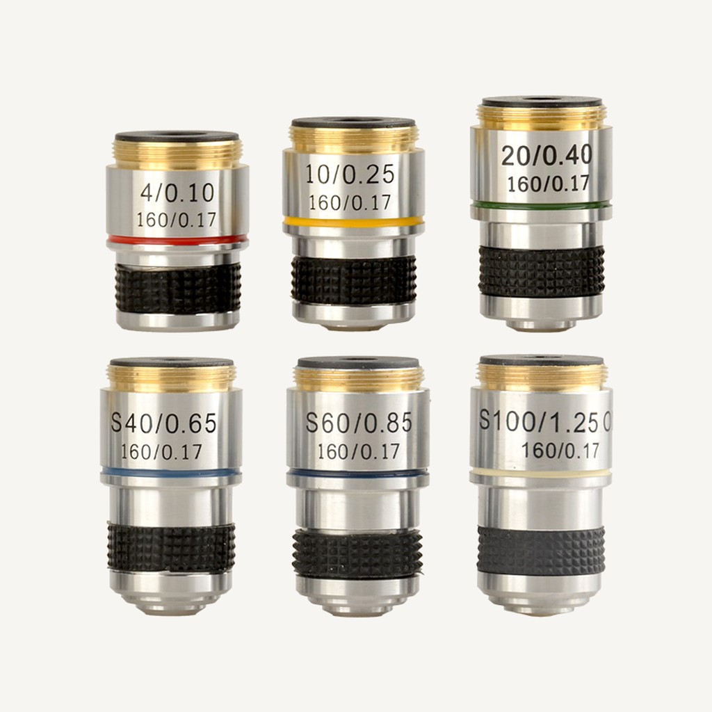 SAGA 185物镜 显微镜专用 10X / 20X / 40X / 60X / 100X油镜